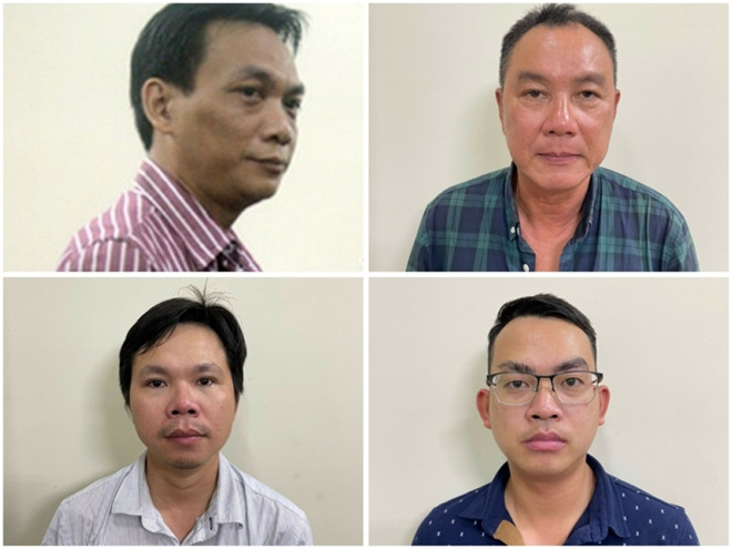 Các bị can vừa bị bắt giữ. Các bị can vừa bị bắt giữ.