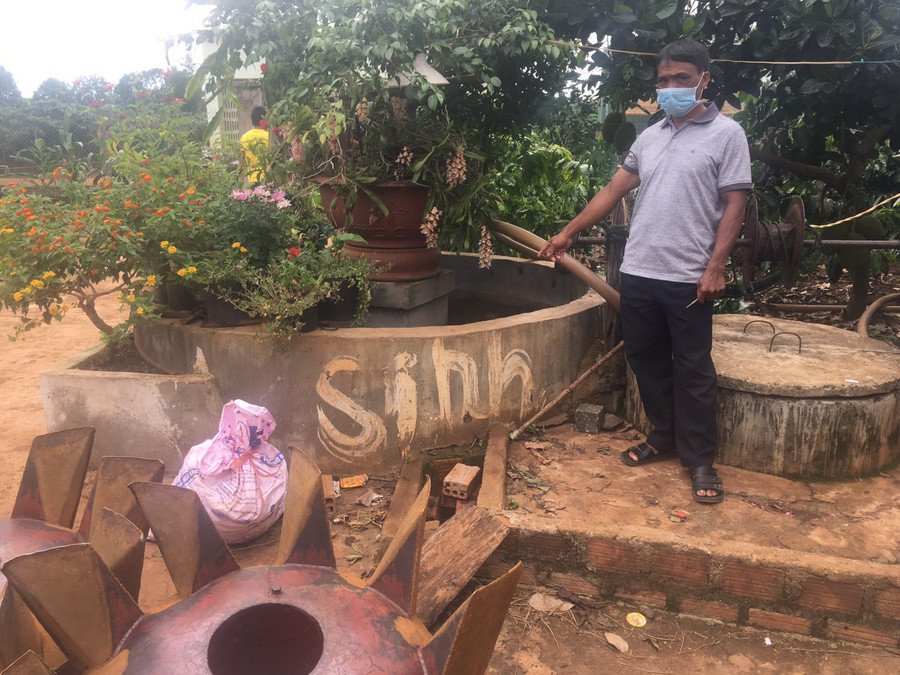 Hiện trường vụ tai nạn đuối nước.Ảnh-R.H