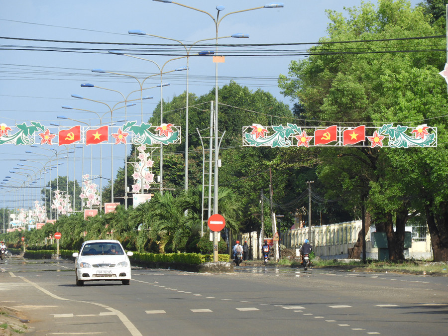 Một góc trung tâm huyện Ia Grai. Ảnh: Thanh Nhật Một góc trung tâm huyện Ia Grai. Ảnh: Thanh Nhật