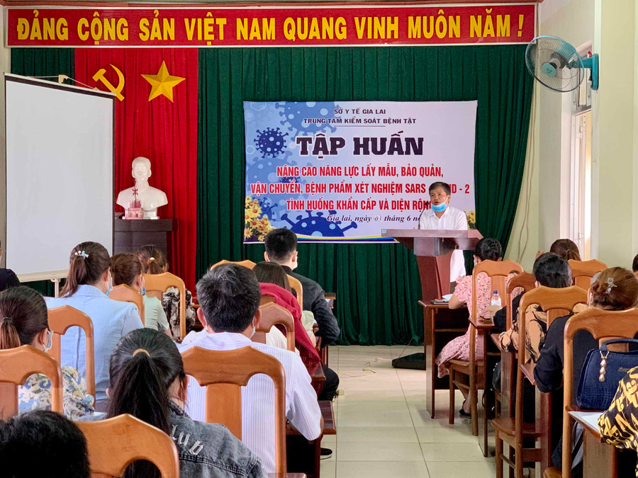Quang cảnh lớp tập huấn. Ảnh: Như Nguyện Quang cảnh lớp tập huấn. Ảnh: Như Nguyện