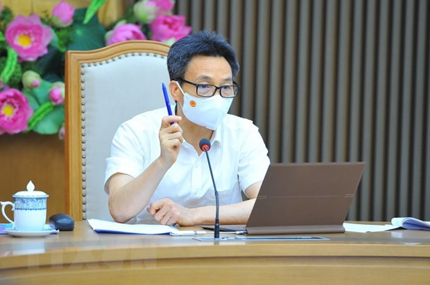Phó Thủ tướng Chính phủ Vũ Đức Đam, Trưởng Ban Chỉ đạo Quốc gia phòng, chống dịch COVID-19 chủ trì cuộc họp. (Ảnh: Minh Đức/TTXVN) Phó Thủ tướng Chính phủ Vũ Đức Đam, Trưởng Ban Chỉ đạo Quốc gia phòng, chống dịch COVID-19 chủ trì cuộc họp. (Ảnh: Minh Đức/TTXVN)