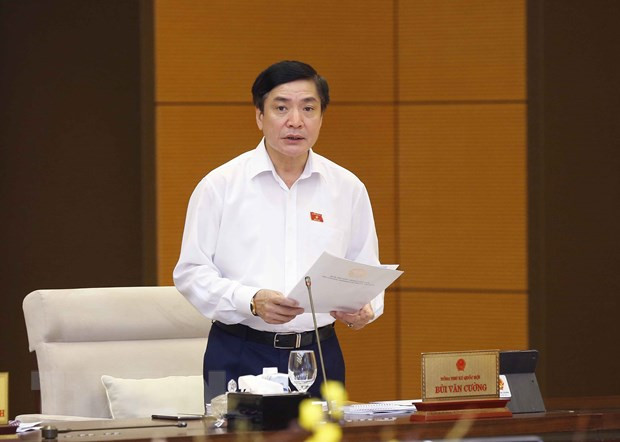 Tổng Thư ký Quốc hội, Chủ nhiệm Văn phòng Quốc hội, Chánh Văn phòng Hội đồng Bầu cử quốc gia Bùi Văn Cường phát biểu. (Ảnh: Doãn Tấn/TTXVN) Tổng Thư ký Quốc hội, Chủ nhiệm Văn phòng Quốc hội, Chánh Văn phòng Hội đồng Bầu cử quốc gia Bùi Văn Cường phát biểu. (Ảnh: Doãn Tấn/TTXVN)