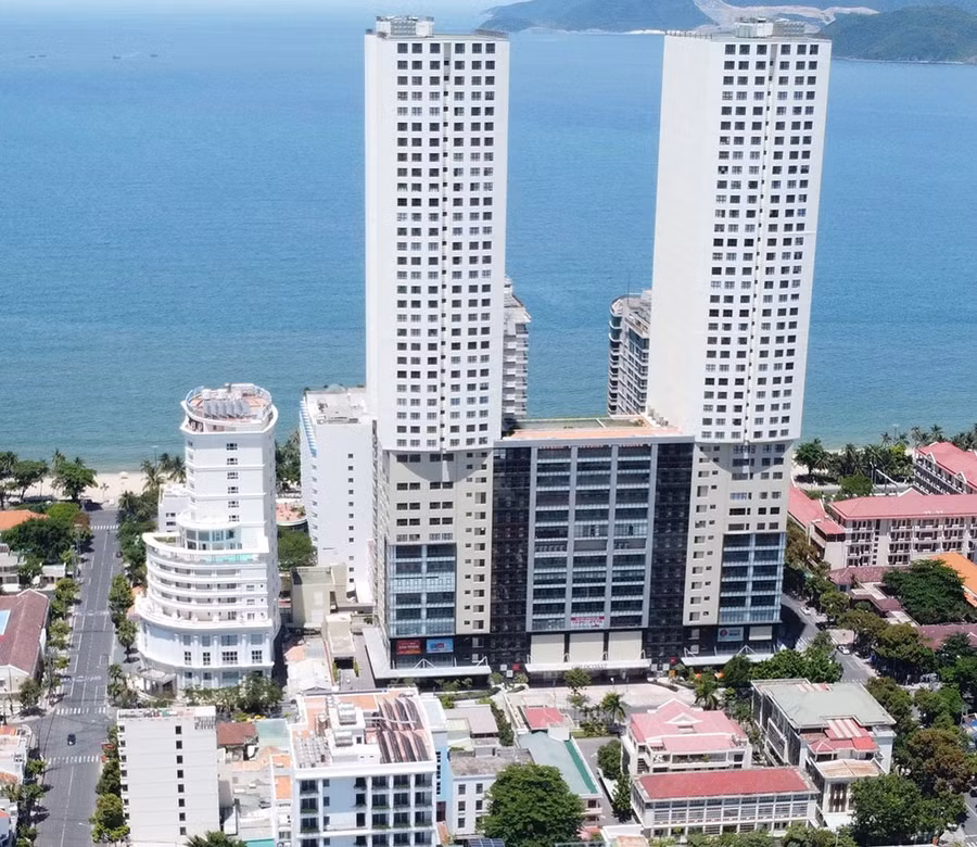 Khu đất “vàng” số 1 Trần Hưng Đạo (TP.Nha Trang) nay thành cao ốc, trung tâm thương mại của tư nhân - Ảnh: Hiền Lương
