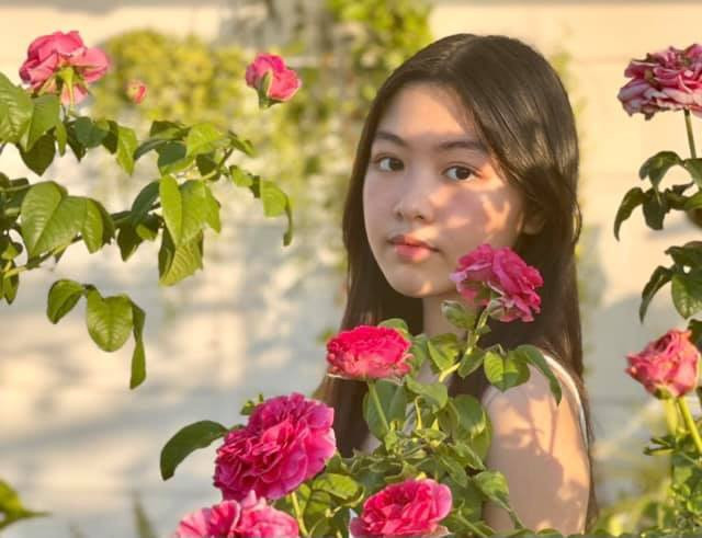 Em được nhiều người kỳ vọng dự thi hoa hậu trong tương lai. ẢNH: FBNV