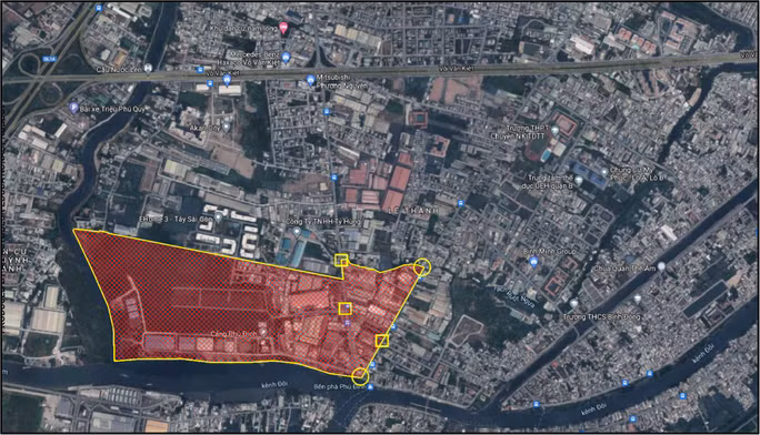 Khu vực phong tỏa ở quận 8