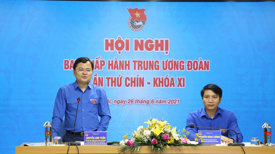 Anh Nguyễn Anh Tuấn phát biểu tại hội nghị. ẢNH ĐĂNG HẢI