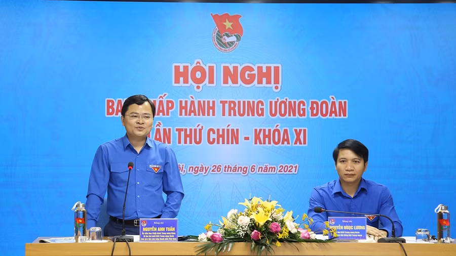Anh Nguyễn Anh Tuấn phát biểu tại hội nghị. ẢNH ĐĂNG HẢI
