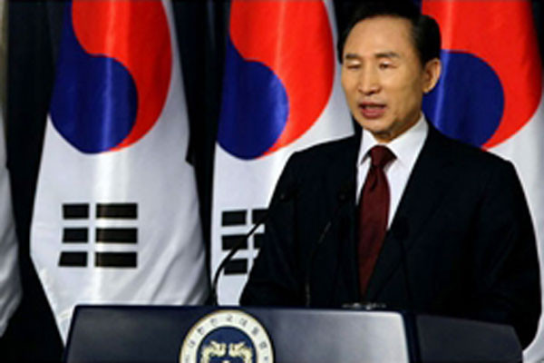 Tổng thống Hàn Quốc Lee Myung-bak.