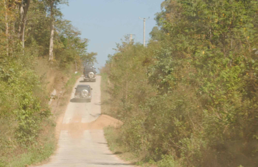 Lên biên giới. Ảnh Bích Hà