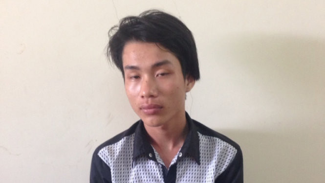 Nguyễn Khánh Duy tại cơ quan công an.