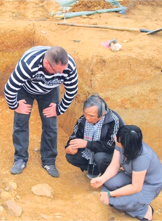 Khai quật di tích Rộc Tưng, An Khê.