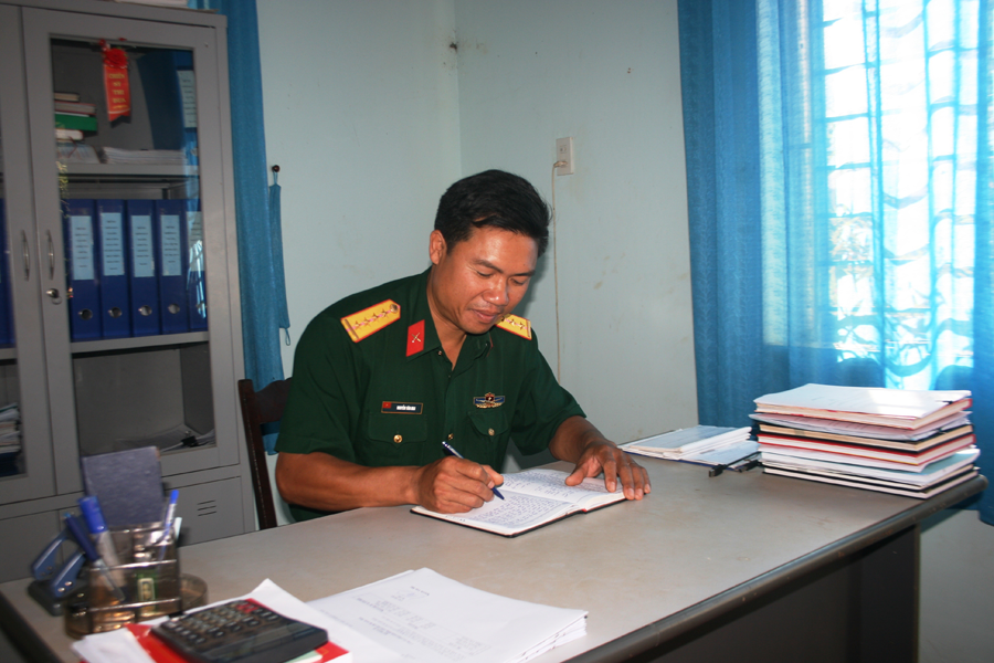 Đại úy Nguyễn Văn Mai. Ảnh: N.D Đại úy Nguyễn Văn Mai. Ảnh: N.D