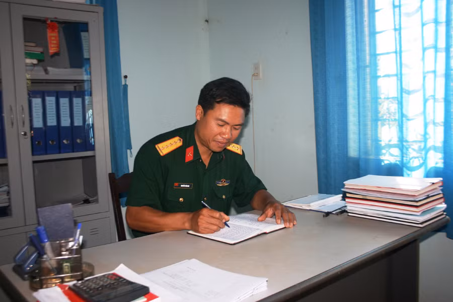 Đại úy Nguyễn Văn Mai. Ảnh: N.D