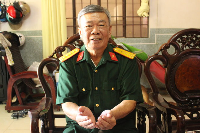 Cựu đại tá Nguyễn Xuân Hùng kể lại câu chuyện chiến đấu ở Campuchia.