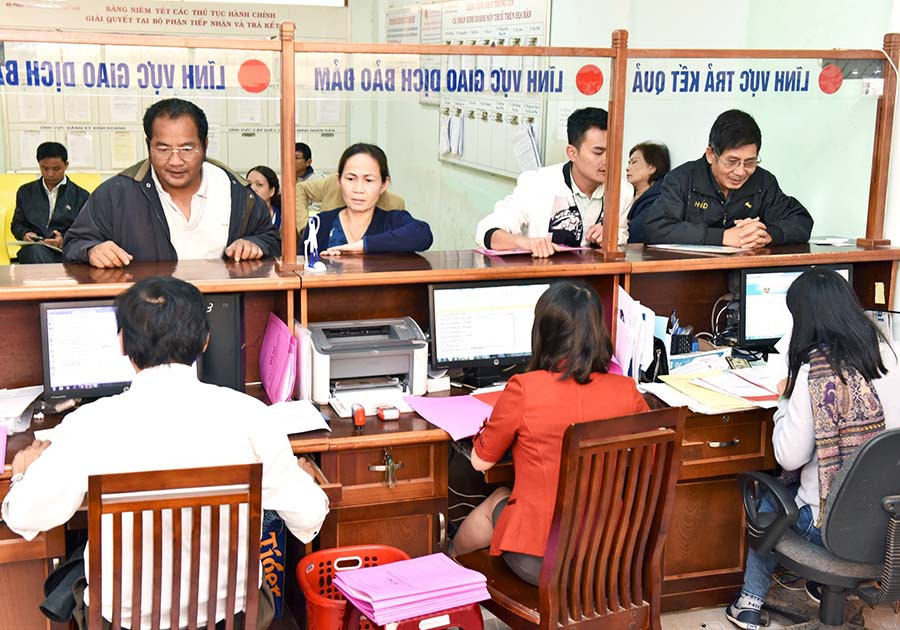 Bộ phận một cửa tại TP. Pleiku. Ảnh: Đ.T Bộ phận một cửa tại TP. Pleiku. Ảnh: Đ.T