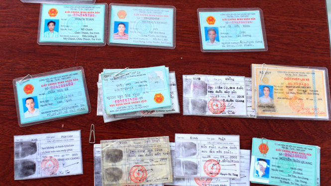 Một số giấy tờ bị làm giả