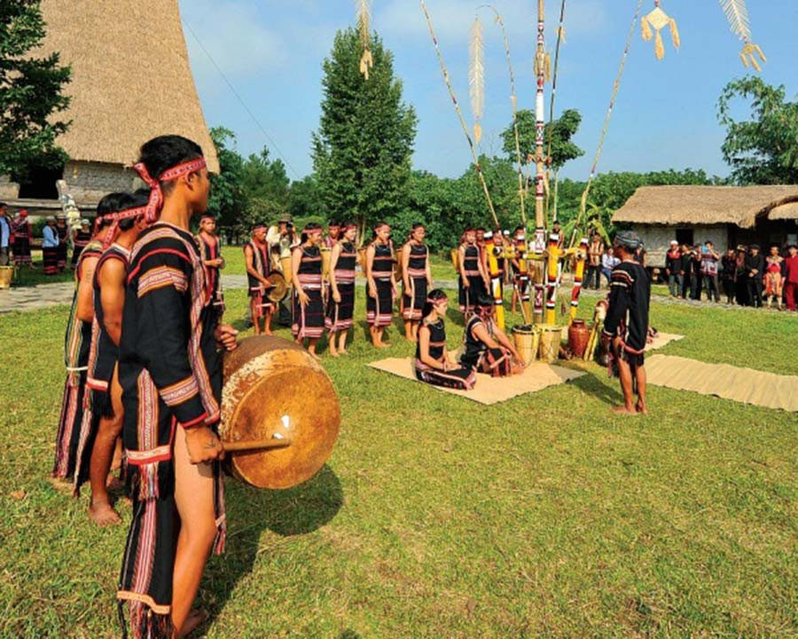 Lễ cưới của người Jrai. 