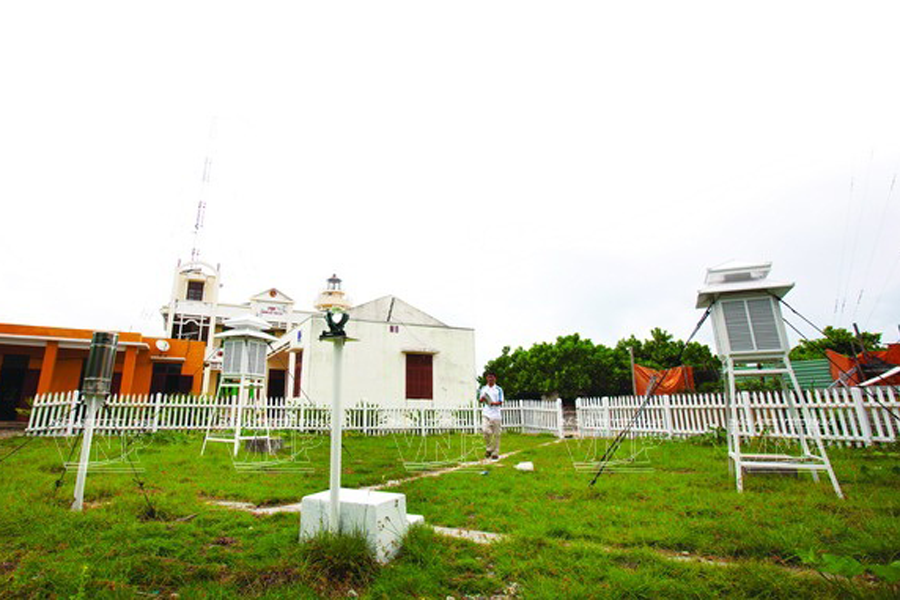 Trạm Khí tượng Hải văn Trường Sa Lớn. Ảnh: K.N.B