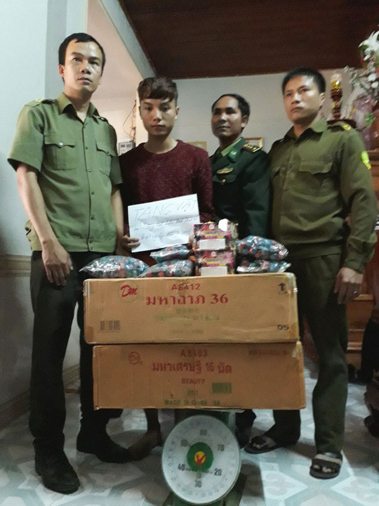 Đoàn Duy Hải cùng 50 kg pháo bị thu giữ Đoàn Duy Hải cùng 50 kg pháo bị thu giữ