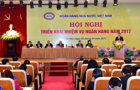  Hội nghị triển khai nhiệm vụ ngân hàng năm 2017 (Ảnh: Chinhphu.vn)
