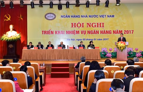  Hội nghị triển khai nhiệm vụ ngân hàng năm 2017 (Ảnh: Chinhphu.vn)