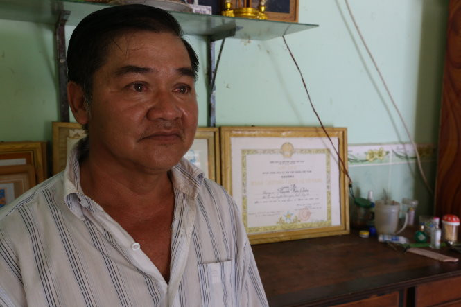 Người lính tình nguyện Huỳnh Văn Châu bây giờ.