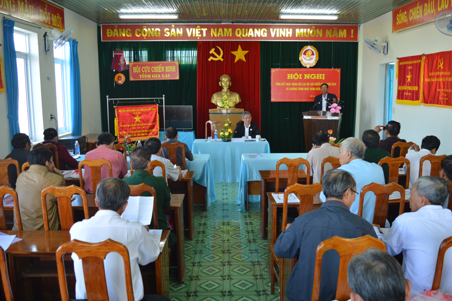 Hội nghị tổng kết hoạt động câu lạc bộ cựu chiến binh sản xuất-kinh doanh giỏi. Ảnh: A.H Hội nghị tổng kết hoạt động câu lạc bộ cựu chiến binh sản xuất-kinh doanh giỏi. Ảnh: A.H