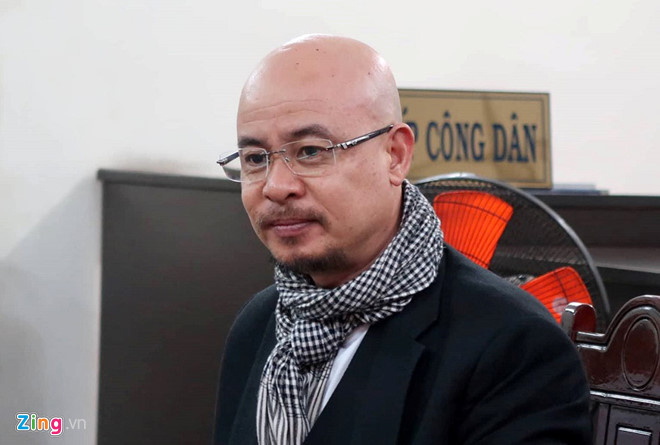 Ông Vũ tại phiên hòa giải sáng 14/8. Ảnh: Đạt Trương.