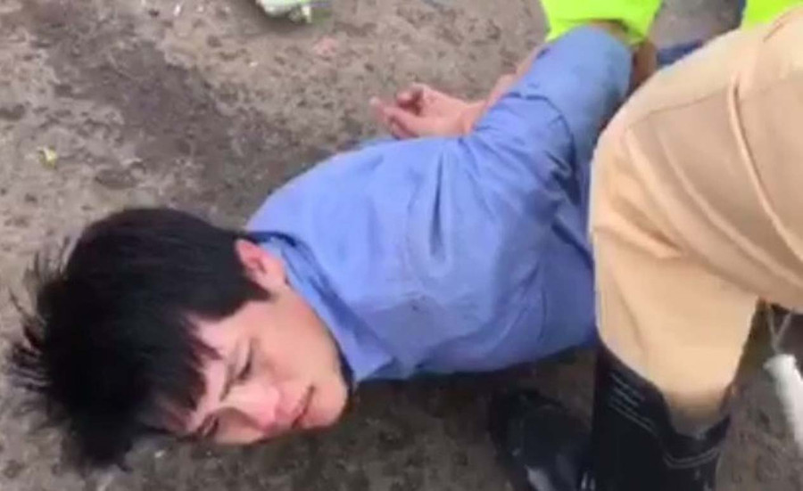 Đối tượng Huỳnh Quang Thông. Ảnh cắt từ clip