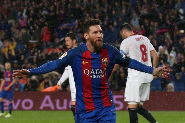 Barcelona trong trận thắng đậm Sevilla gần đây nhất