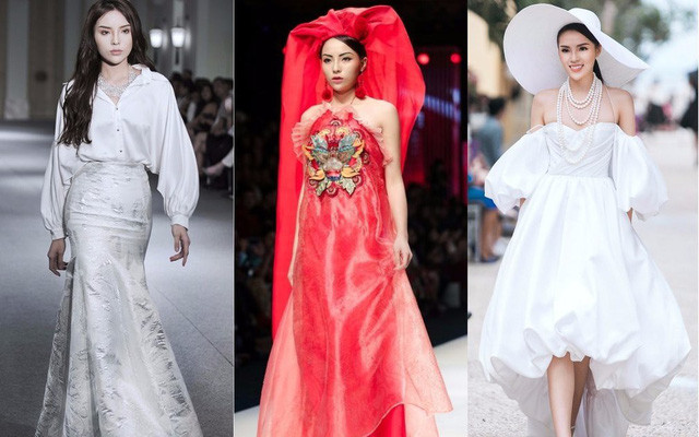 Chỉ trong một thời gian ngắn, người đẹp Nam Định được hàng loạt NTK chọn làm gương mặt vedette. (Ảnh: NVCC).