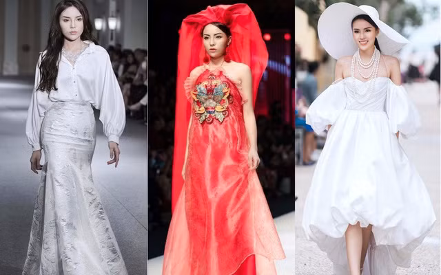 Chỉ trong một thời gian ngắn, người đẹp Nam Định được hàng loạt NTK chọn làm gương mặt vedette. (Ảnh: NVCC).