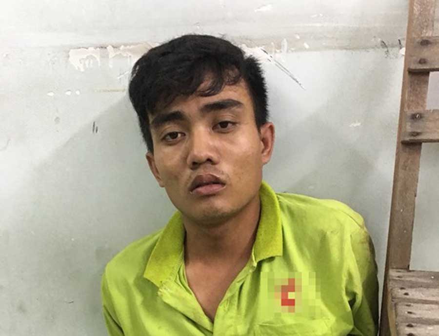  Đối tượng Đông tại trụ sở công an.