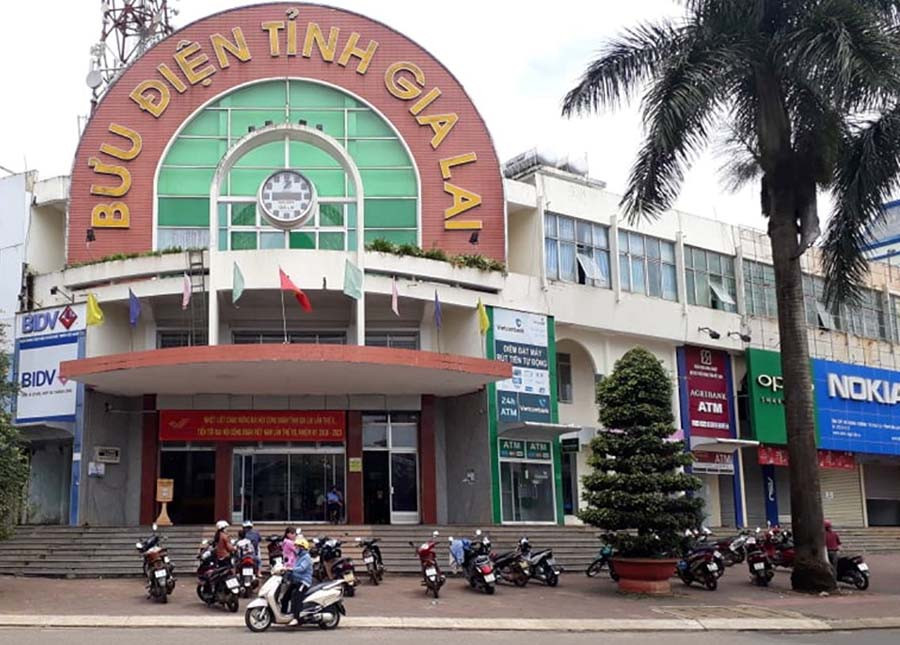 Bưu điện tỉnh Gia Lai nơi xảy ra vụ việc. Ảnh: Văn Ngọc