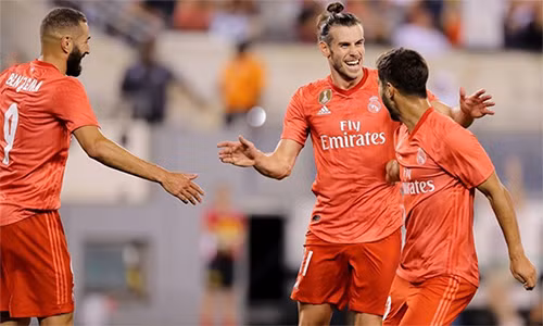 Bale (giữa), Benzema (trái) đang gánh trách nhiệm ghi bàn cho Real khi không còn Ronaldo. 