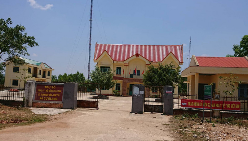  Trụ sở xã Cư Elang, nơi 3 cán bộ bị bắt công tác.