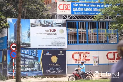 Dự án tổ hợp văn phòng thương mại dịch vụ nhà trẻ và căn hộ (The Sun) trên đường Mễ Trì, quận Nam Từ Liêm, Hà Nội