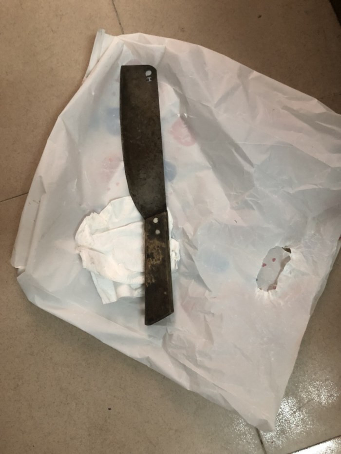 Hung khí mà Thịnh sử dụng gây án. Ảnh: H,Thương