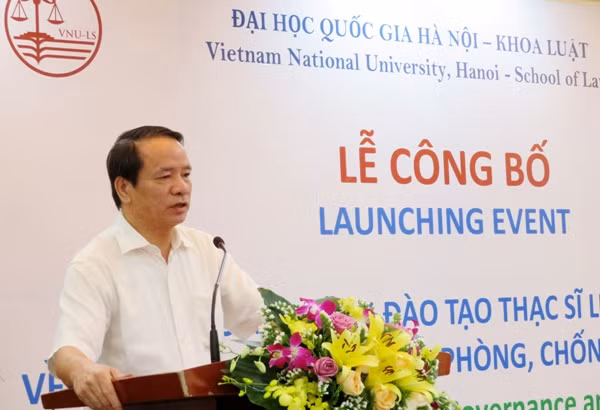 Phó Tổng Thanh tra Nguyễn Văn Thanh phát biểu tại buổi lễ. Ảnh: HG