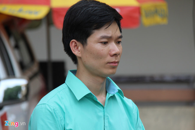 Hoàng Công Lương tại phiên tòa sơ thẩm. Ảnh: Hoàng Lam.