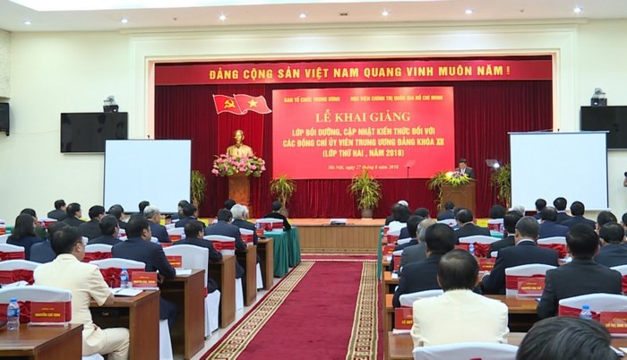 Hình ảnh tại Lễ khai giảng. (Ảnh: HH)