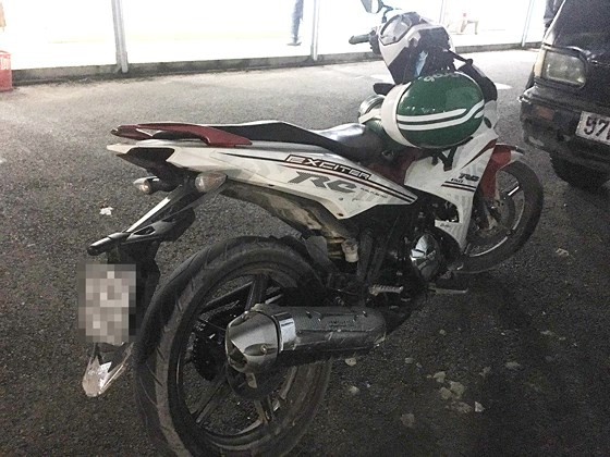 Chiếc xe tang vật vụ án. 