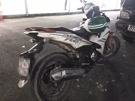 Chiếc xe tang vật vụ án. 