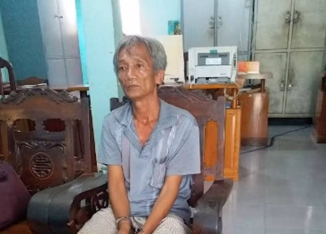 Nghi phạm gây án bị cảnh sát bắt giữ. Ảnh: C.A.