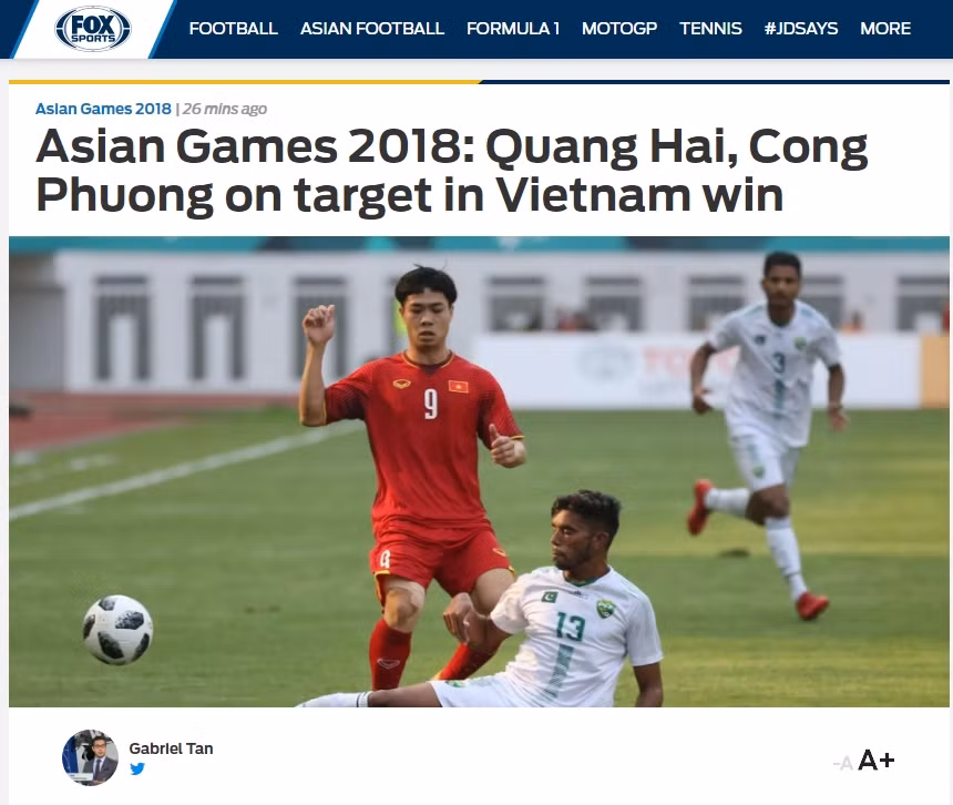 OX Sports nói về chiến thắng của Olympic Việt Nam