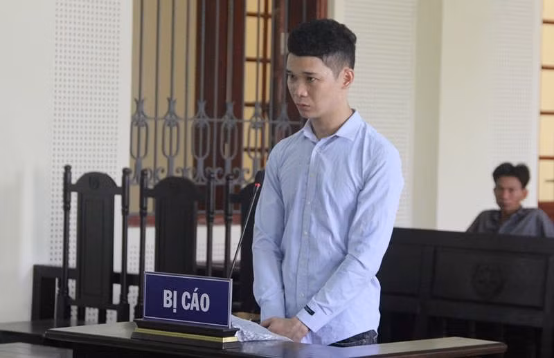  Bị cáo Lưu Văn Đức tại phiên tòa sơ thẩm. 