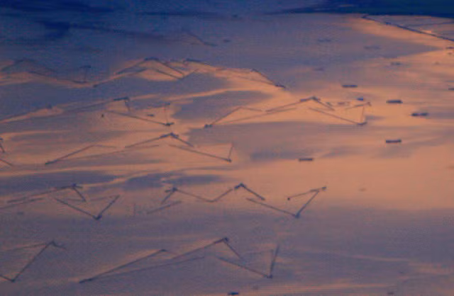  Các nò sáo của ngư dân nhìn từ xa như các chòm sao