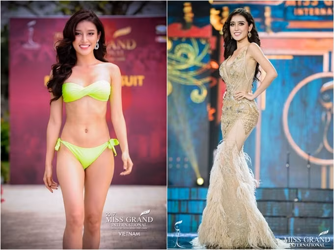  Huyền My đăng quang Á hậu 1 Hoa hậu Việt Nam 2014. Ba năm sau, cô quyết định dự thi Hoa hậu Hòa bình Quốc tế tổ chức ở Việt Nam. Với sự nỗ lực, người đẹp lọt vào top 10 - thành tích tốt nhất của các đại diện Việt Nam tại cuộc thi này.