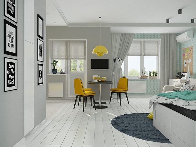 Bàn ăn làm luôn nhiệm vụ tiếp khách, bàn làm việc, chính là những giải pháp lý tưởng dành cho những căn hộ nhỏ như trên. Bàn ăn làm luôn nhiệm vụ tiếp khách, bàn làm việc, chính là những giải pháp lý tưởng dành cho những căn hộ nhỏ như trên.