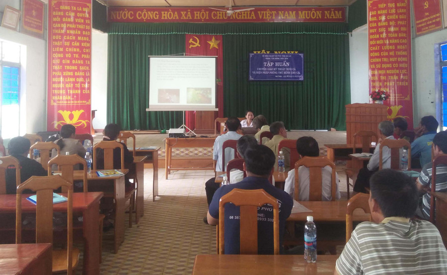 Quang cảnh buổi tập huấn. Ảnh: ThanhTâm